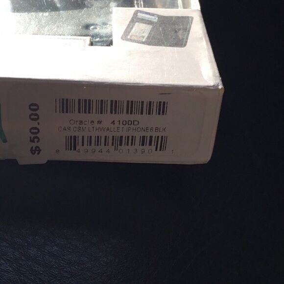 Case Mate iPhone 6 Black Leather Wallet Folio (J) - Picture 8 of 8